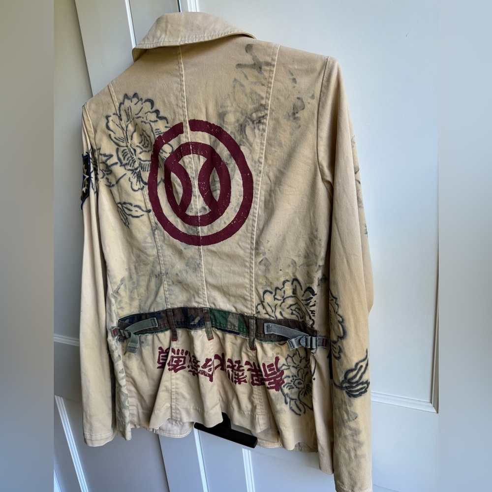 Ripley U.S.R.C Embroidered Utility Jacket Patchwork Print Size S - Picture 3 of 12